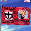 AFL St Kilda Saints Custom Name Red Mascot House Flag