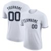 Custom White Navy T-Shirt