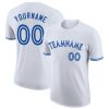Custom White Royal-White T-Shirt