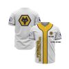 Wolverhampton Wanderers FC Custom Name White Baseball Jersey
