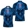 NBA Los Angeles Clippers Blue Smoke Skull Polo Shirt