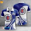 NBA Los Angeles Clippers White Blue Polo Shirt