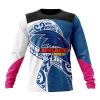 AFL Adelaide Crows Custom Name Number Fight Cancer Sweatshirt