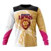 AFL Brisbane Lions Custom Name Number Fight Cancer Sweatshirt