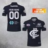 AFL Carlton Blues Custom Name Number 2023 Home Guernsey Polo Shirt
