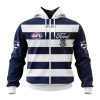 AFL Geelong Cats Custom Name Number 2023 Home Guernsey Zip Up Hoodie
