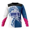AFL North Melbourne Kangaroos Custom Name Number Fight Cancer Sweatshirt