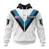AFL Port Adelaide Custom Name Number 2023 Clash Guernsey Zip Up Hoodie