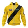 AFL Richmond Tigers Custom Name Number 2023 Clash Guernsey Zip Up Hoodie