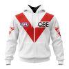 AFL Sydney Swans Custom Name Number 2023 Heritage Guernsey Zip Up Hoodie