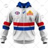 AFL Western Bulldogs Custom Name Number 2022 Clash Guernsey Zip Up Hoodie