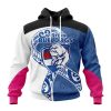 AFL Western Bulldogs Custom Name Number Fight Cancer Pullover Hoodie
