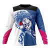 AFL Western Bulldogs Custom Name Number Fight Cancer Sweatshirt
