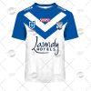 NRL Canterbury-Bankstown Bulldogs Custom Name Number 2022 Home Jersey T-Shirt