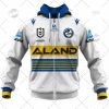 NRL Parramatta Eels Custom Name Number 2022 Away Jersey Zip Up Hoodie