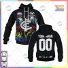 AFL Carlton Blues Custom Name Number 2022 Pride Guernsey Pullover Hoodie
