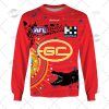 AFL Gold Coast Suns Custom Name Number 2022 Indigenous Guernsey
 Sweatshirt