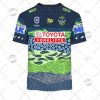NRL Canberra Raiders Custom Name Number 2022 Indigenous Jersey T-Shirt
