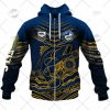 NRL Parramatta Eels Custom Name Number 2022 Indigenous Fishing Jersey Zip Up Hoodie