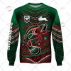 NRL South Sydney Rabbitohs Custom Name Number 2022 Indigenous Fishing Jersey Sweatshirt