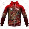 NRL Dolphins Custom Name Number ndigenous 2022 Fishing Jersey Zip Up Hoodie