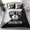 NBA Brooklyn Nets White Black Half Bedding Set