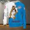 NBA Oklahoma City Thunder Blue White Mascot Scratch Sweatshirt