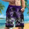 AFL Fremantle Dockers Palm Tree Sunrise Men Beach Shorts