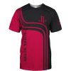 NBA Houston Rockets Red Black Curves T-Shirt