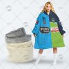 NRL Canberra Raiders Custom Name Number 2022 Hafl Jersey Fleece Oodie