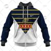 NRL North Queensland Cowboys Custom Name Number 1997 Vintage Retro Jersey Zip Up Hoodie
