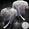 NBA Los Angeles Clippers Black White Gradient Curves T-Shirt
