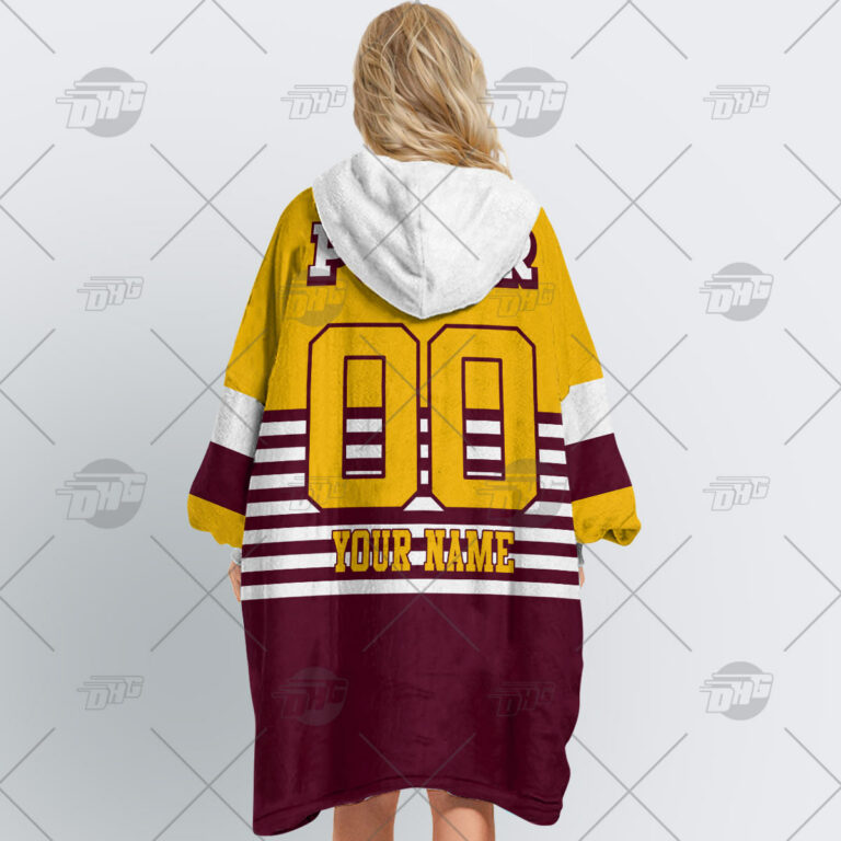 NRL Brisbane Broncos Custom Name Number 1988 Vintage Retro Jersey Fleece Oodie