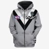AFL Port Adelaide Custom Name Number 2020 Clash Guernsey Zip Up Hoodie