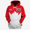AFL Sydney Swans Custom Name Number 2020 Clash Guernsey Pullover Hoodie