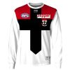 AFL St Kilda Saints Custom Name Number Vintage Retro Home Guernsey Sweatshirt