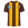 AFL Hawthorn Hawks Custom Name Number 90s Vintage Retro Guernsey T-Shirt