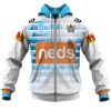 NRL Gold Coast Titans Custom Name Number 2020 Away Jersey Zip Up Hoodie