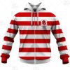 NRL St. George Illawarra Dragons Custom Name Number 1962 Vintage Jersey Zip Up Hoodie