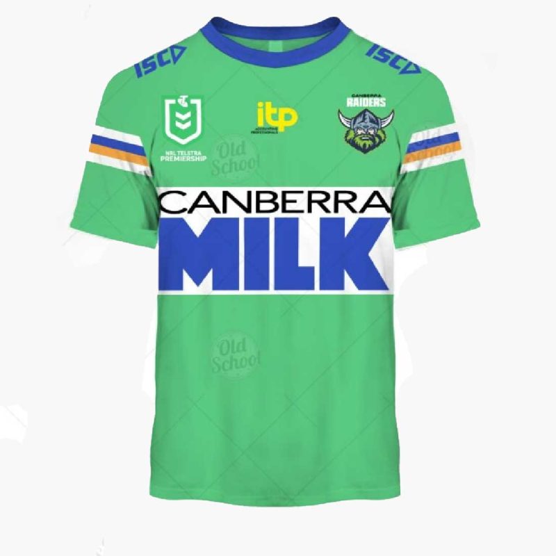 NRL Canberra Raiders Custom Name Number 2021 Heritage Jersey TShirt