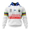 NRL Canberra Raiders Custom Name Number 2023 Away Jersey Pullover Hoodie