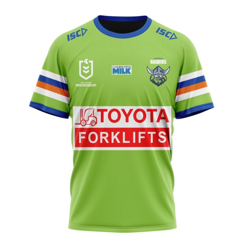 NRL Canberra Raiders Custom Name Number 2023 Home Jersey TShirt