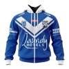 NRL Canterbury-Bankstown Bulldogs Custom Name Number 2023 Away Jersey Zip Up Hoodie