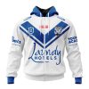 NRL Canterbury-Bankstown Bulldogs Custom Name Number 2023 Home Jersey Zip Up Hoodie