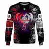 NRL Dolphins Custom Name Number Rose Dragon Sweatshirt