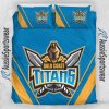 NRL Gold Coast Titans Blue Gold Doona Cover V2