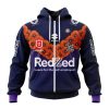 NRL Melbourne Storm Custom Name Number 2023 ANZAC Day Jersey Zip Up Hoodie