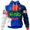 NRL Newcastle Knights Custom Name Number 2023 Mix Jersey Zip Up Hoodie