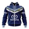 NRL North Queensland Cowboys Custom Name Number 2023 Home Jersey Zip Up Hoodie