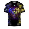 NRL North Queensland Cowboys Custom Name Number Rose Dragon T-Shirt